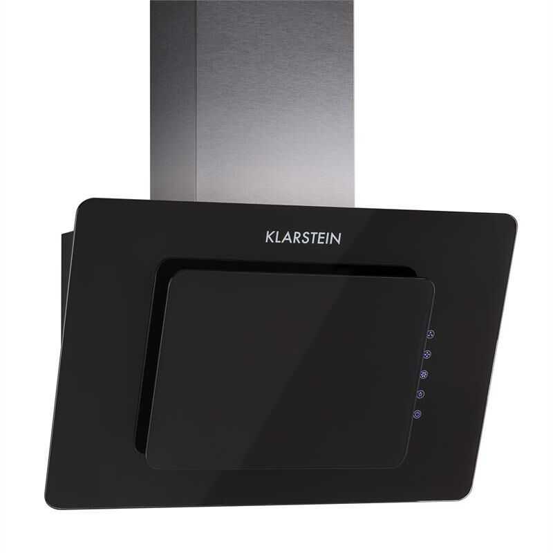 Klarstein - Lorea Hotte aspirante Hotte murale 65W 60cm 350m³/h Touch verre noir