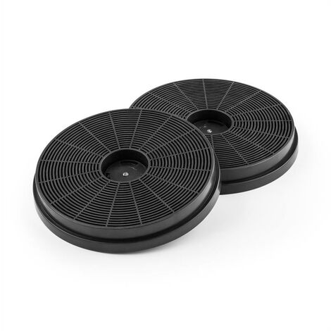 Klarstein – Lot de 2 filtres à charbon actif pour hotte aspirante – Élimine les odeurs de cuisson – Dimensions 17,5 x 2,5 cm – Installation facile