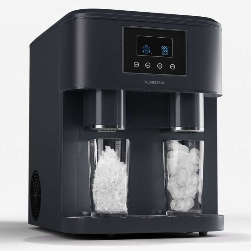 Klarstein - Machine a Glacons, Machine à Glacons pour la Maison, Machine a Glacon 1.8 litres, Fonctionnement Rapide, Ice Maker 15kg de Glace, Petits