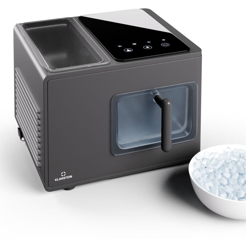 Klarstein - Machine a Glacons Machine à Glacons pour la Maison Machine a Glacon 2 litres Fonctionnement Rapide Ice Maker 15kg de Glace Petits Glaçons