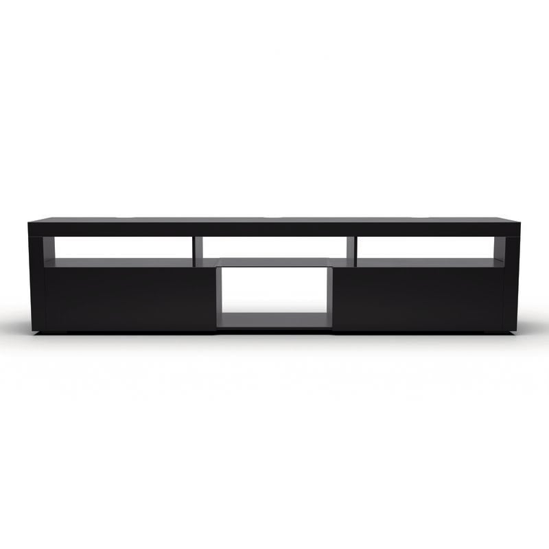 Blumfeldt - Klarstein Meuble tv Bois avec led, Meuble Tele de 150 cm, Design Moderne avec led Multicolores, Petit Meuble tv, Meuble bas tv pour