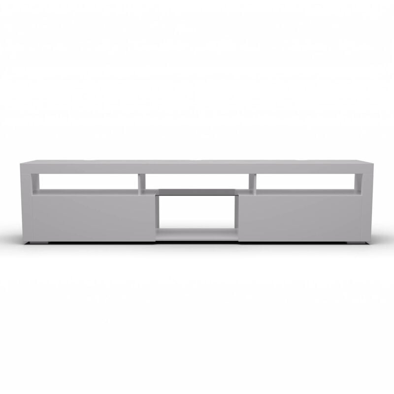 Blumfeldt - Klarstein Meuble tv Bois avec led, Meuble Tele de 150 cm, Design Moderne avec led Multicolores, Petit Meuble tv, Meuble bas tv pour