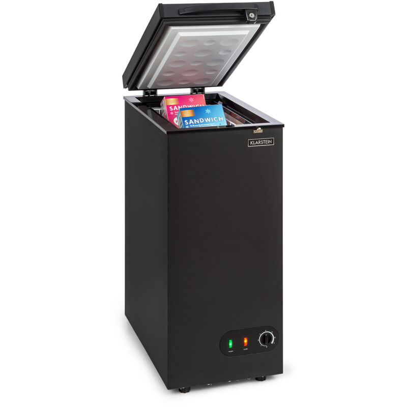 Klarstein - Mini Congelateur Armoire, Petit Congélateur pour la Chambre et la Maison, Mini congélateur 51L, Congelateur Petite Taille avec Panier,