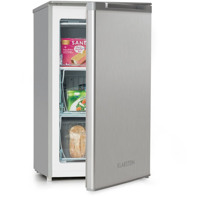 Klarstein - Mini Congelateur Armoire, Petit Congélateur pour Maison, Mini congélateur 69L, Congelateur Petite Taille avec Etagère, Econome en