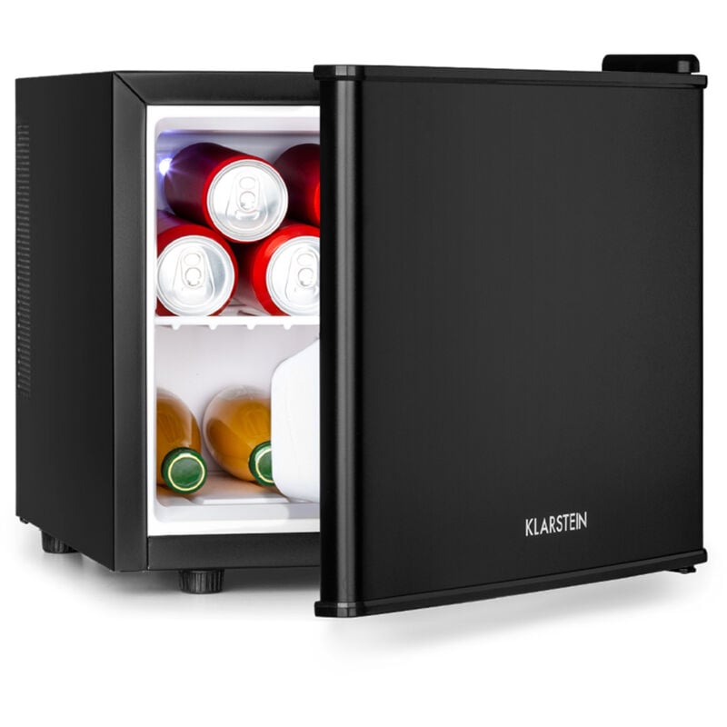 Klarstein - Mini Fridge for Bedrooms, Food, Drinks, Skincare, Beverages & Beer Fridge Cooler, Manual Defrost, 3 Cooling Levels, Quiet & Small Fridge