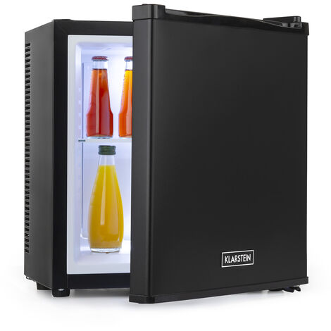 Klarstein Mini Frigo de Chambre de 13L pour Snacks et Boissons, Petit Frigo Top Silencieux, Mini Bar, Petit Réfrigérateur Camping, Mini Frigo Cosmetique, Refrigerateur avec Étagères Réglables, 5-15°C