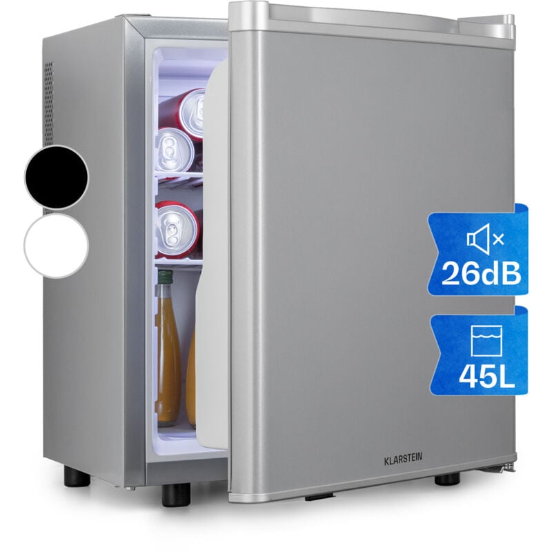 Klarstein - Mini Frigo de Chambre de 45L pour Boissons et Bieres, Petit Frigo Silencieux, Mini Bar Intérieur/Ext, Petit Refrigerateur Camping,