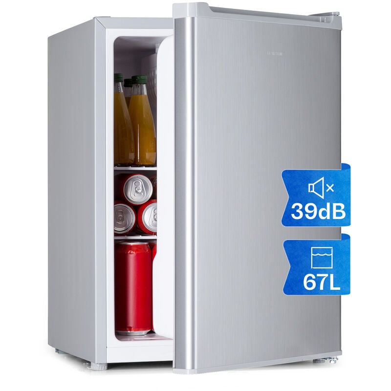 Klarstein - Mini Frigo de Chambre de 67L pour Boissons et Bieres, Petit Frigo Silencieux, Mini Bar Intérieur/Ext, Petit Refrigerateur Camping,