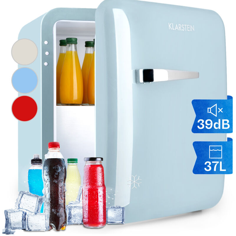 Klarstein - Mini Frigo et Congelateur de Chambre de 32L, Snacks, Boissons, Petit Frigo Top Silencieux, Mini Bar, Petit Réfrigérateur Camping, Mini