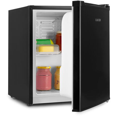 Klarstein – Mini réfrigérateur 40L – Silencieux – Dimensions 43,5 x 50,5 x 47 cm – Consommation 79 kWh/an – Pour boissons et snacks – Noir