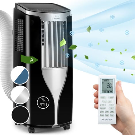 Klarstein New Breeze 7 Climatiseur 7000 BTU Classe A télécommande -noir