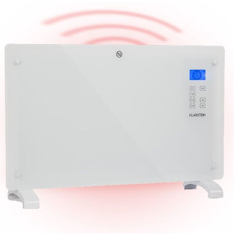 Klarstein Norderney Chauffage à convection thermostat minuterie 2000W LCD blanc