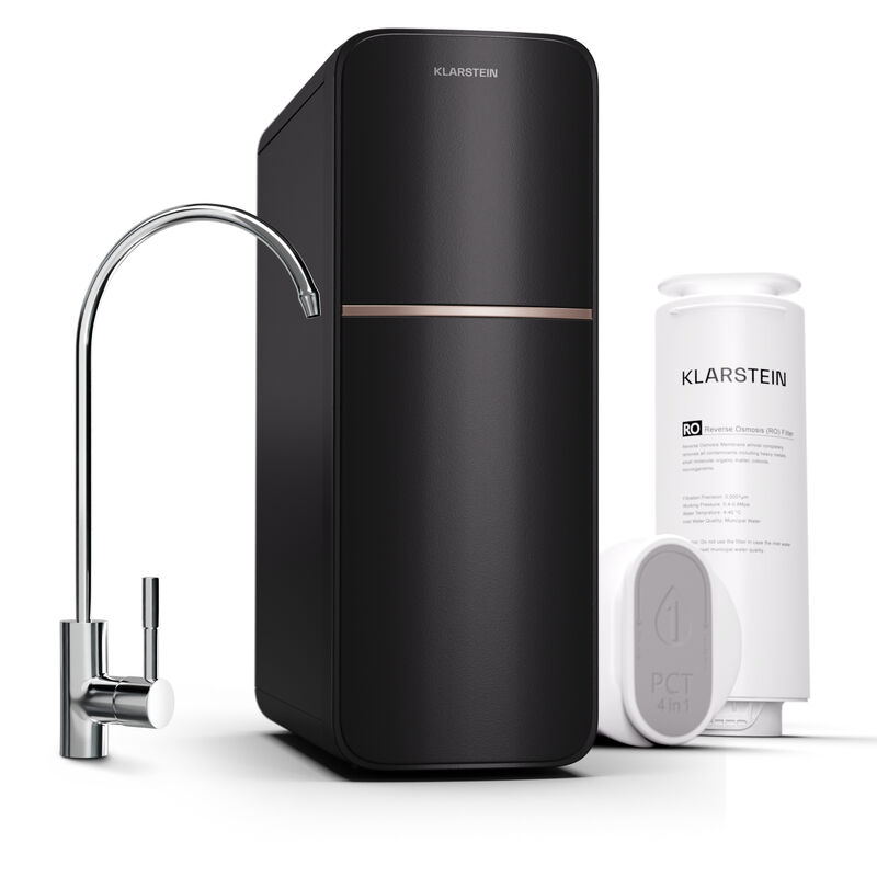 Klarstein - Osmoseur Eau Potable Système de Filtration d'Eau par Osmose Inverse Maison 400GPD Filtre Osmoseur Inverse Domestique 99.99% Pureté