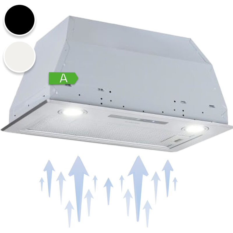 

Klarstein - Campana extractora empotrada Paolo 52 cm EEK: A 593 m³/h LED Touch
