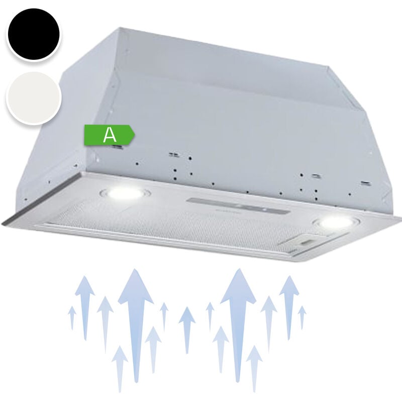 Klarstein Paolo Hotte encastrable 52 cm extraction 600 m³/h LED classe A inox