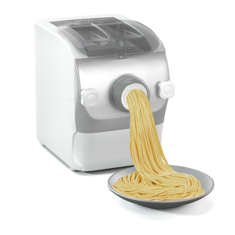 Klarstein - Pastamania Machine à pâtes électrique - Machine à pâtes 260 w entièrement automatique avec 7 accessoires, capacité 500 g, silencieuse (60