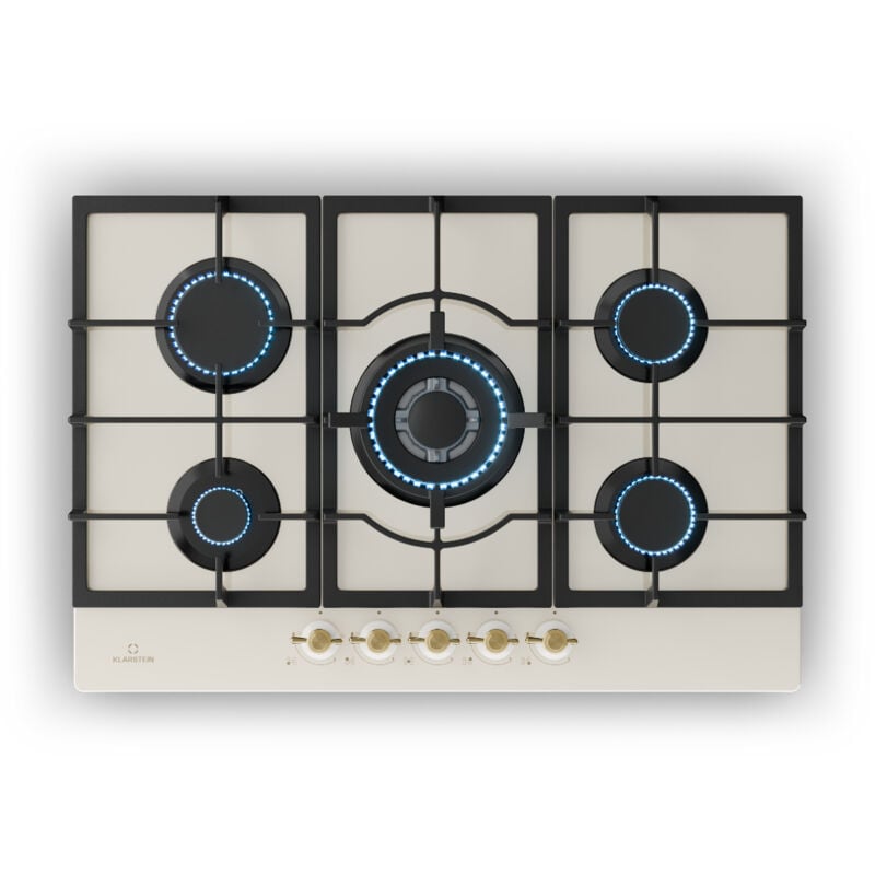 Plaque de cuisson à gaz encastrée , Plaque à gaz, 5 Brûleurs, gaz naturel/gaz propane, Tables de Cuisson à gaz, Rechaud à gaz, Cuisinière à gaz,