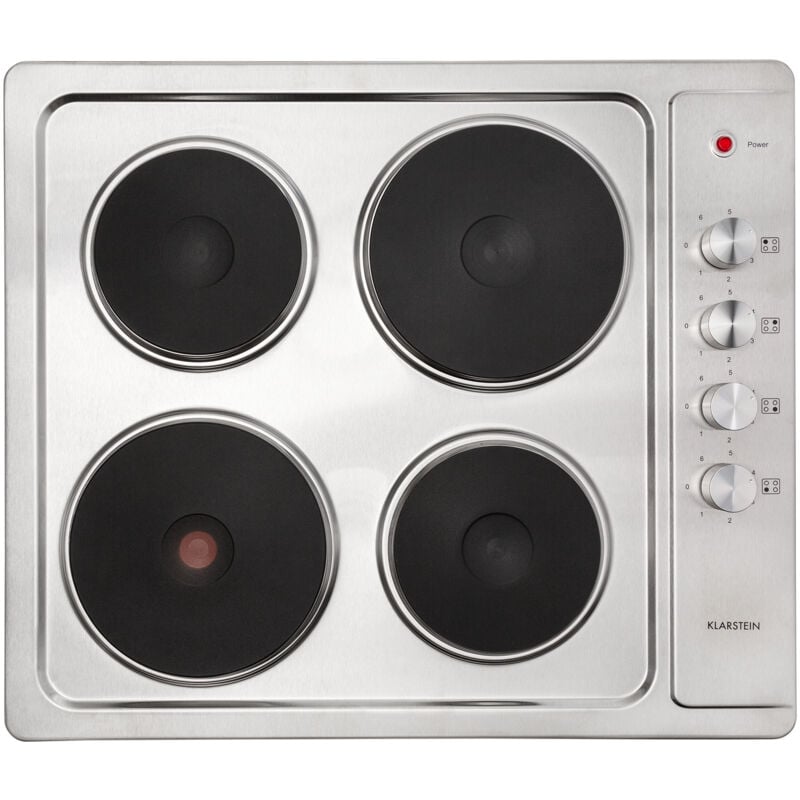 Klarstein - Plaque de cuisson électrique 5500W, Plaque Electrique, Plaque 4 Feu, Tables de Cuisson Portable, Rechaud Electrique, Cuisinière