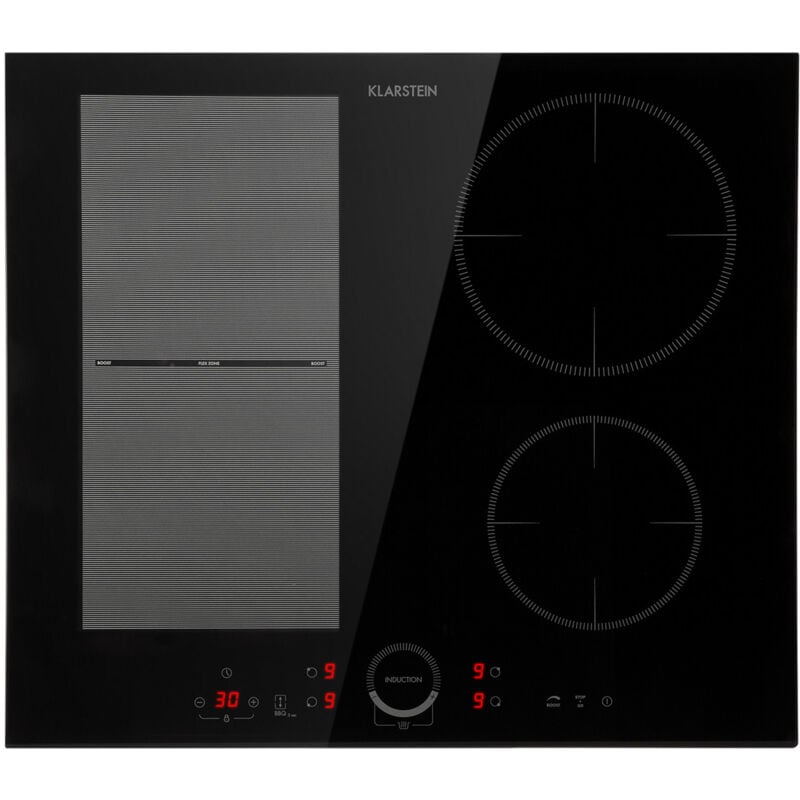 Klarstein - Plaque Induction 7000W, Plaque de Cuisson Electrique à Induction, Plaque Induction Encastrées 4 Feux, Tables de Cuisson Encastrable,