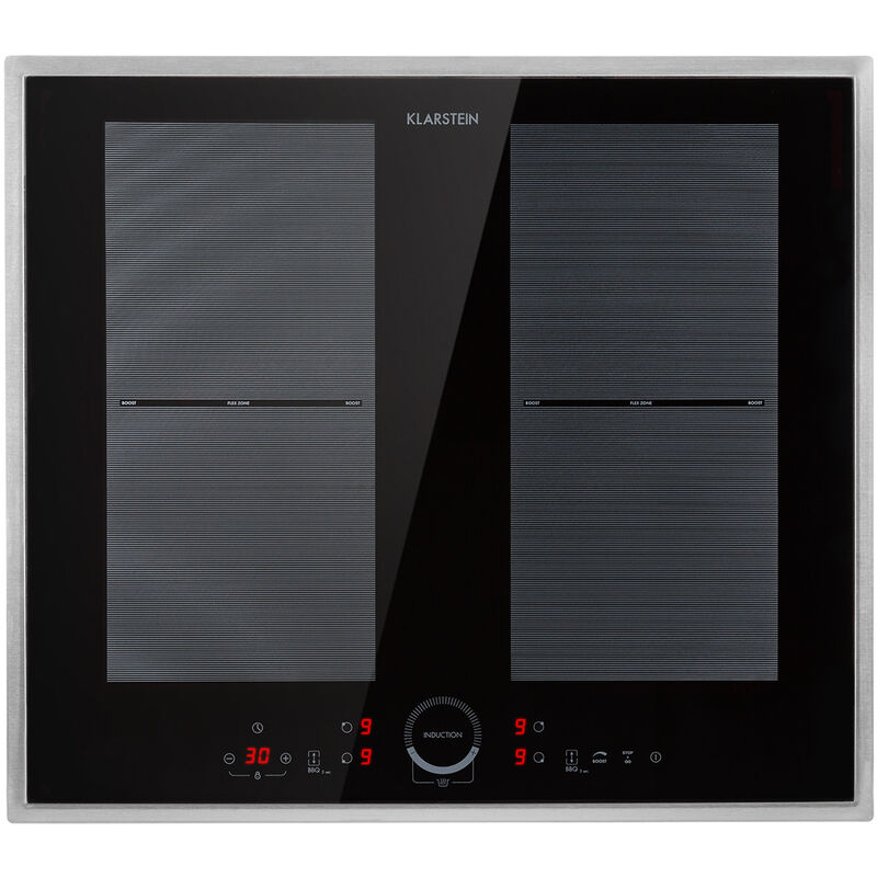 Klarstein - Plaque Induction 7000W, Plaque de Cuisson Electrique à Induction, Plaque Induction Encastrées 4 Feux, Tables de Cuisson Encastrable,