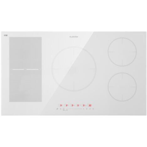 Klarstein – Plaque induction 9000W – 5 zones de cuisson – Fonction ThermoBoost jusqu'à 3000W – VarioHeating pour grands ustensiles – Écran tactile