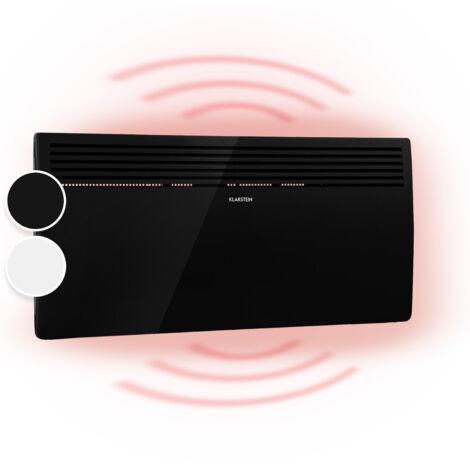 Klarstein – Radiateur électrique panneau rayonnant 2000W – Chauffage d'intérieur jusqu'à 40 m² – Thermostat programmable – Détection fenêtres ouvertes – IP24