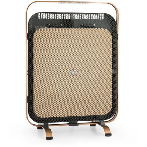 Klarstein – Radiateur infrarouge 1300W – Chauffage portable en aluminium avec marbre – Thermostat réglable et fonction antigel – Faible consommation d'énergie