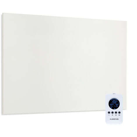 Klarstein – Radiateur infrarouge mural 580W – Panneau chauffant extra plat IP54 – Chauffage sans CO2 – Idéal pour salle de bain et espaces clos