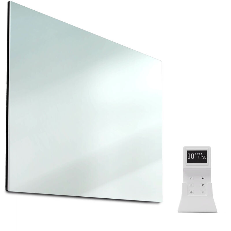 Klarstein - radiateur infrarouge avec thermostat, chauffage électrique 600 w, radiateur infrarouge connecté pour montage mural, ir avec détection de