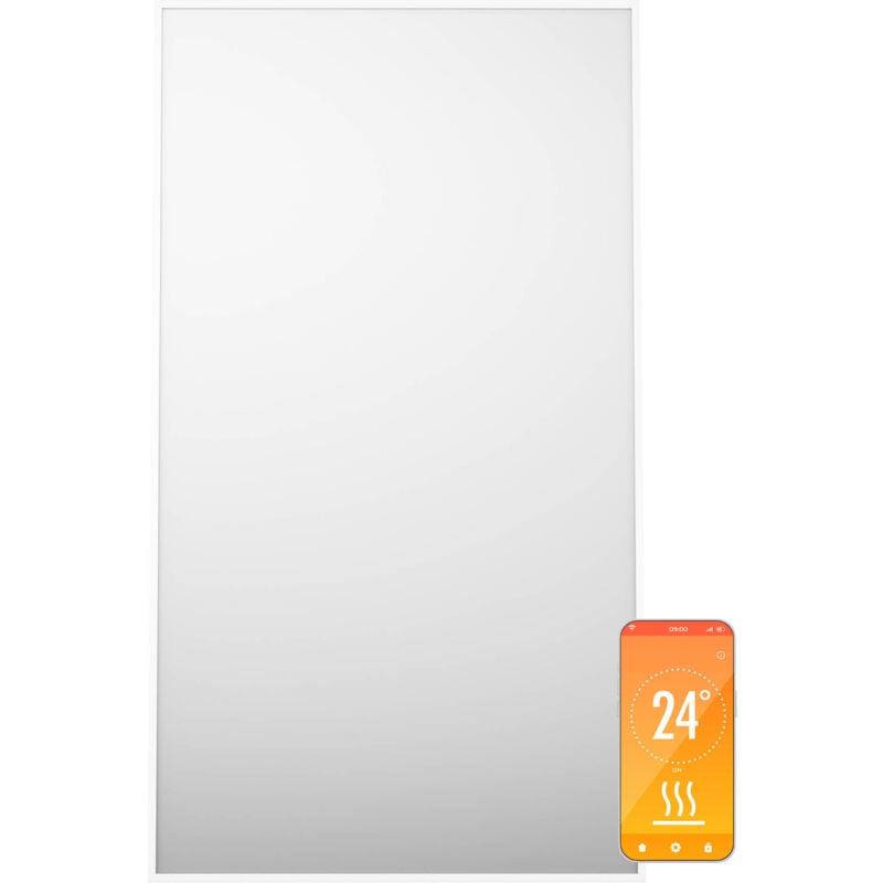 Klarstein - Radiateurs Chauffage Radiant Electrique IP24 Chauffage Salle de Bain Infrarouge Intelligent WiFi et App Radiateur Electrique Mural 480W