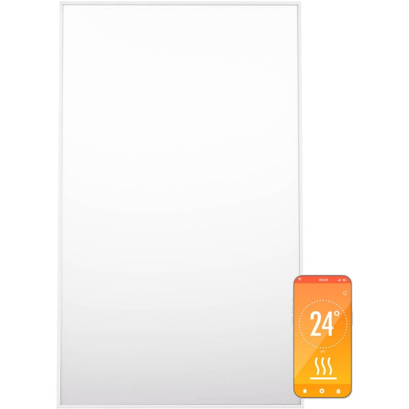 Klarstein - Radiateurs Chauffage Radiant Electrique IP24 Chauffage Salle de Bain Infrarouge Intelligent WiFi et App Radiateur Electrique Mural 600W