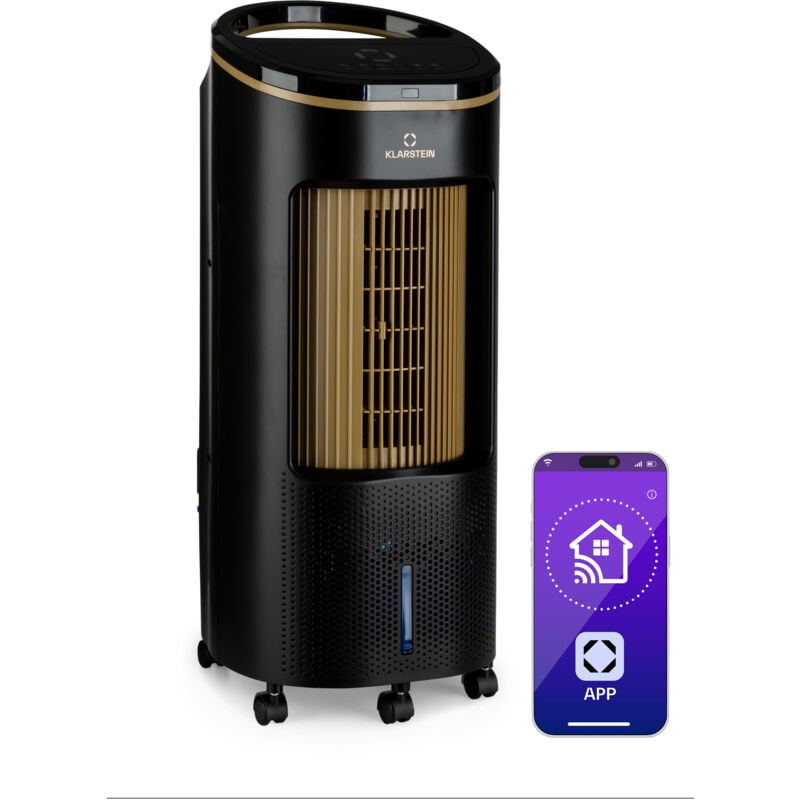 Klarstein - Rafraîchisseur d'Air 4-en-1 IceWind Plus Smart 330m³/h 65W Noir