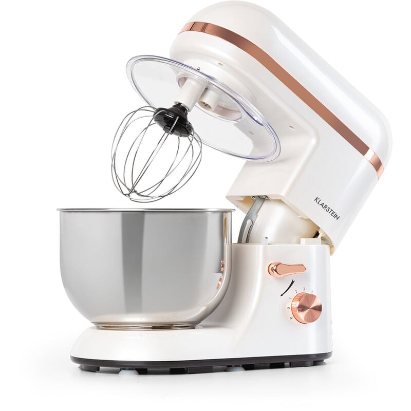 Klarstein - Robot Patissier Multifonctions, Batteur sur Socle, Bol 5L, Robot Cuisine 2000W, Crochet à Pâte, Robot Multifonction, Petrin a Pain,