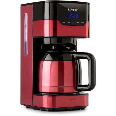 Skive Kaffeemaschine Schwarz Edelstahl 1,5 L Thermoskanne Filter