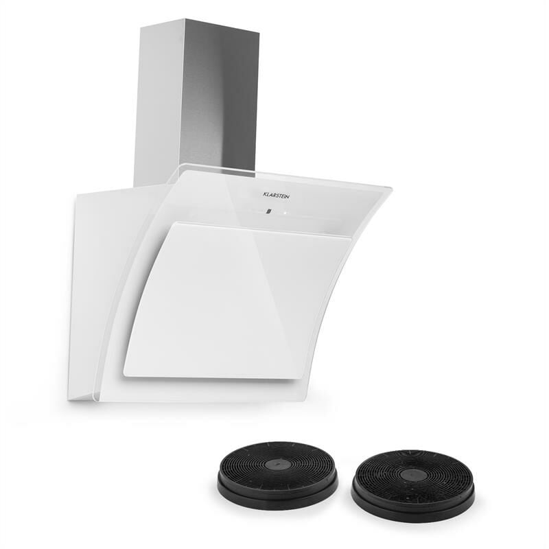 

Klarstein - Sabia 60 Campana extractora 60 cm Incluye 2 filtros de carbón activo Blanco