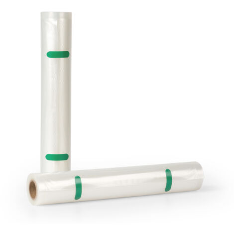 Klarstein Sacs pour Machine Sous Vide Alimentaire 28x300 cm, Rouleaux pour Appareils de Mise Sous Vide, Sans BPA, Sacs Sous Vide Sec/Humide, Compatibles Tout Appareil Machine Sous Vide Professionnel T