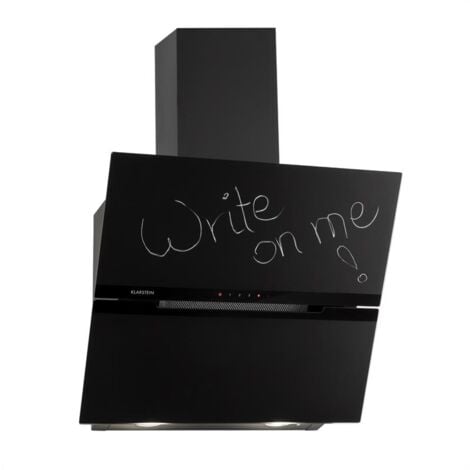 klarstein Sancta Clara 60 Hotte aspirante 60cm 620 m³/h Blackboard verre noir