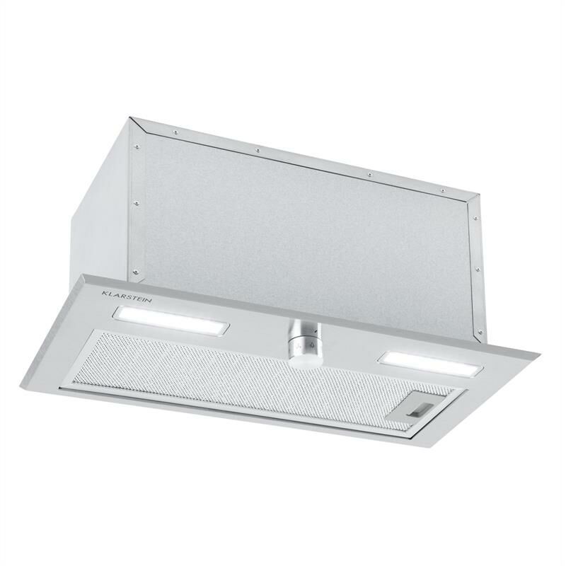 

Klarstein - Simplica Campana extractora empotrada 52cm salida de aire: 400 m³/h LED acero inoxidable
