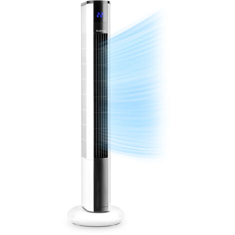 Klarstein Skyscraper 3G ventilador de torre 48W caudal de aire 1.633 m³/h mando a distancia - Blanco