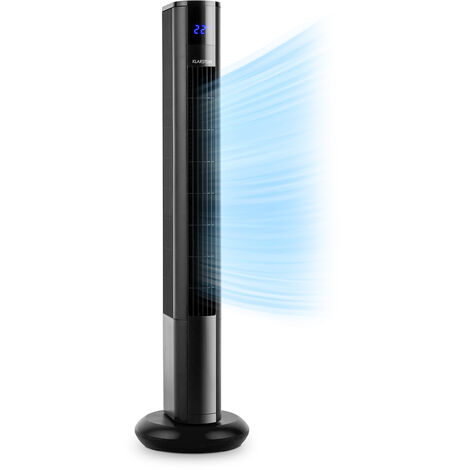 Klarstein Skyscraper 3G ventilador de torre 48W caudal de aire 1.633 m³/h mando a distancia - Negro