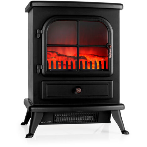 Klarstein St. Moritz Chimenea eléctrica bomba de calor 1650/1850 W