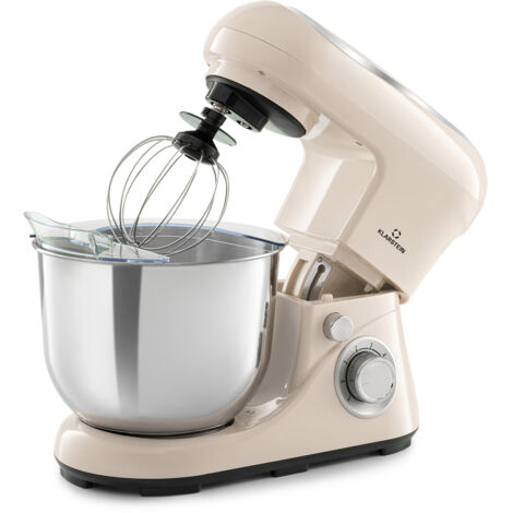 Klarstein Stand Mixer, 5L Food Mixer for Baking with Bowl, 1800W