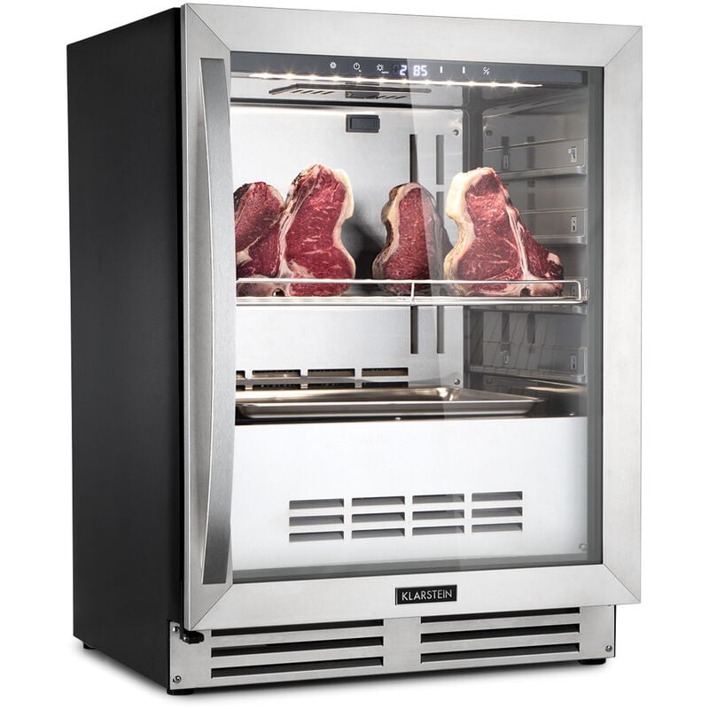 Klarstein - Steakhouse Pro cave de maturation de la viande 1 zone 98 l 1-25°C TactilePorte en inox