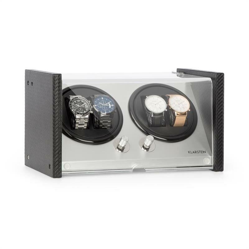Klarstein - Tokyo 4 Remontoir automatique 4 montres 4 programmes 3 vitesses noir