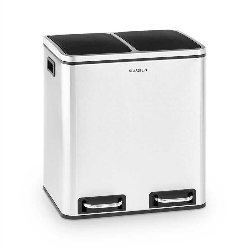 

Trash Gordon papelera con pedal 30L / 2x15L silenciosa acero inoxidable pulido