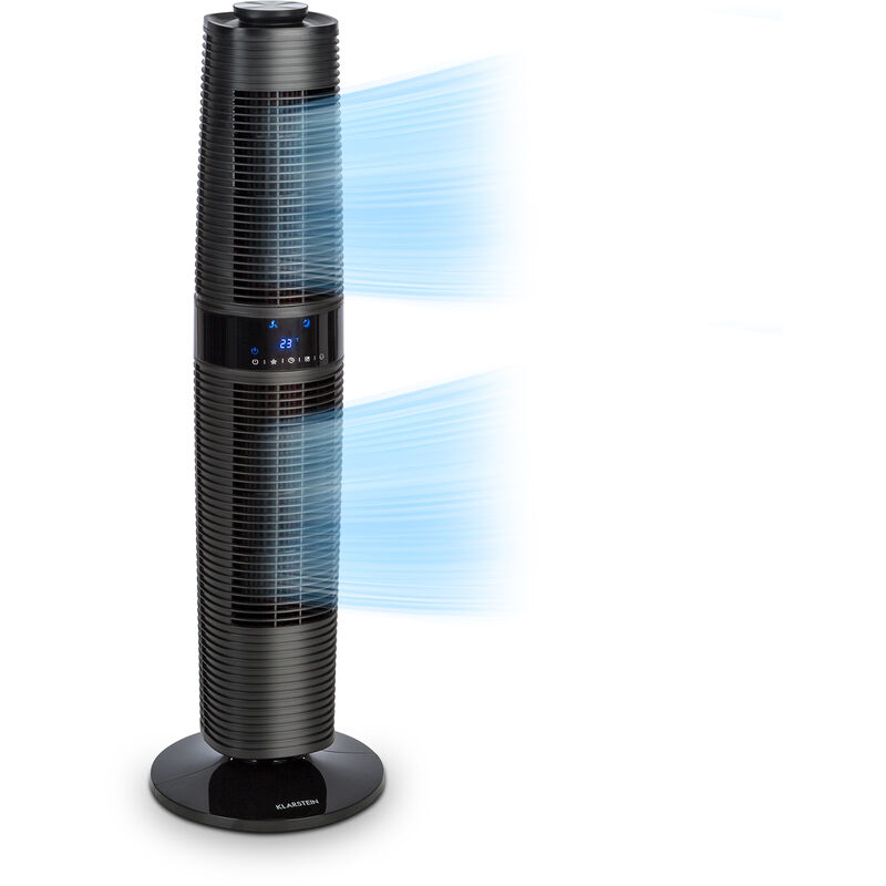 

Twister Ventilador de torre de 45W oscilación 343m³/h máx. 3 modos color negro