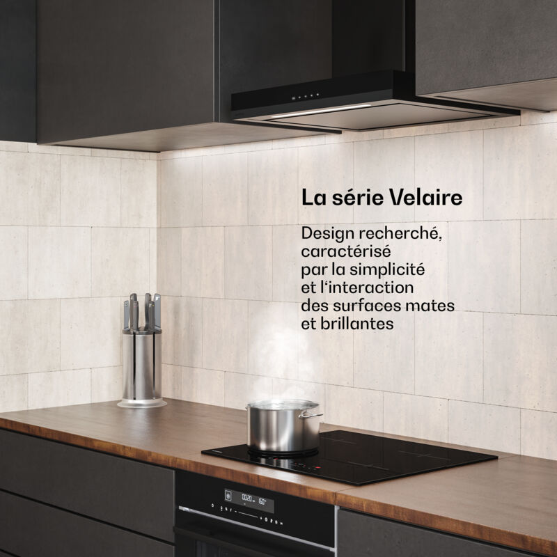 Klarstein Velaire Hotte Aspirante 60 cm - Hotte Murale Silencieuse,
