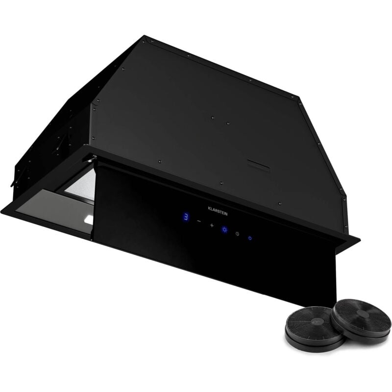 Klarstein - Ventimate Hotte à Tiroir, 60cm Hotte Cuisine Aspirante avec Commande Tactile, 390 m³/h, Efficacité Énergétique a+, Moteur Silencieux,
