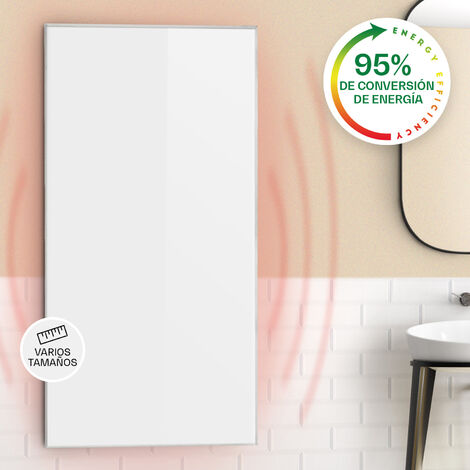 Klarstein Wonderwall 72 Calefactor por infrarrojos 60x120cm 720W Temporizador semanal IP24 Blanco