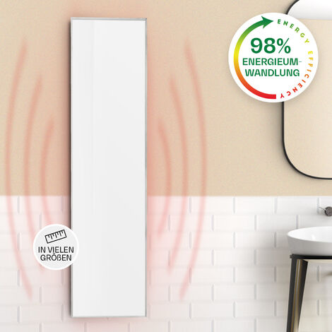 Klarstein Wonderwall Air 36 Infrarotheizung 120x30cm 360W Wandinstallation Fernbedienung - Weiß